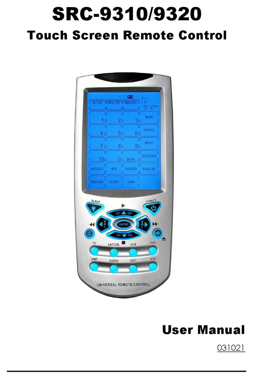 Sunwave Tech. SRC-3310/9320 Manuel utilisateur