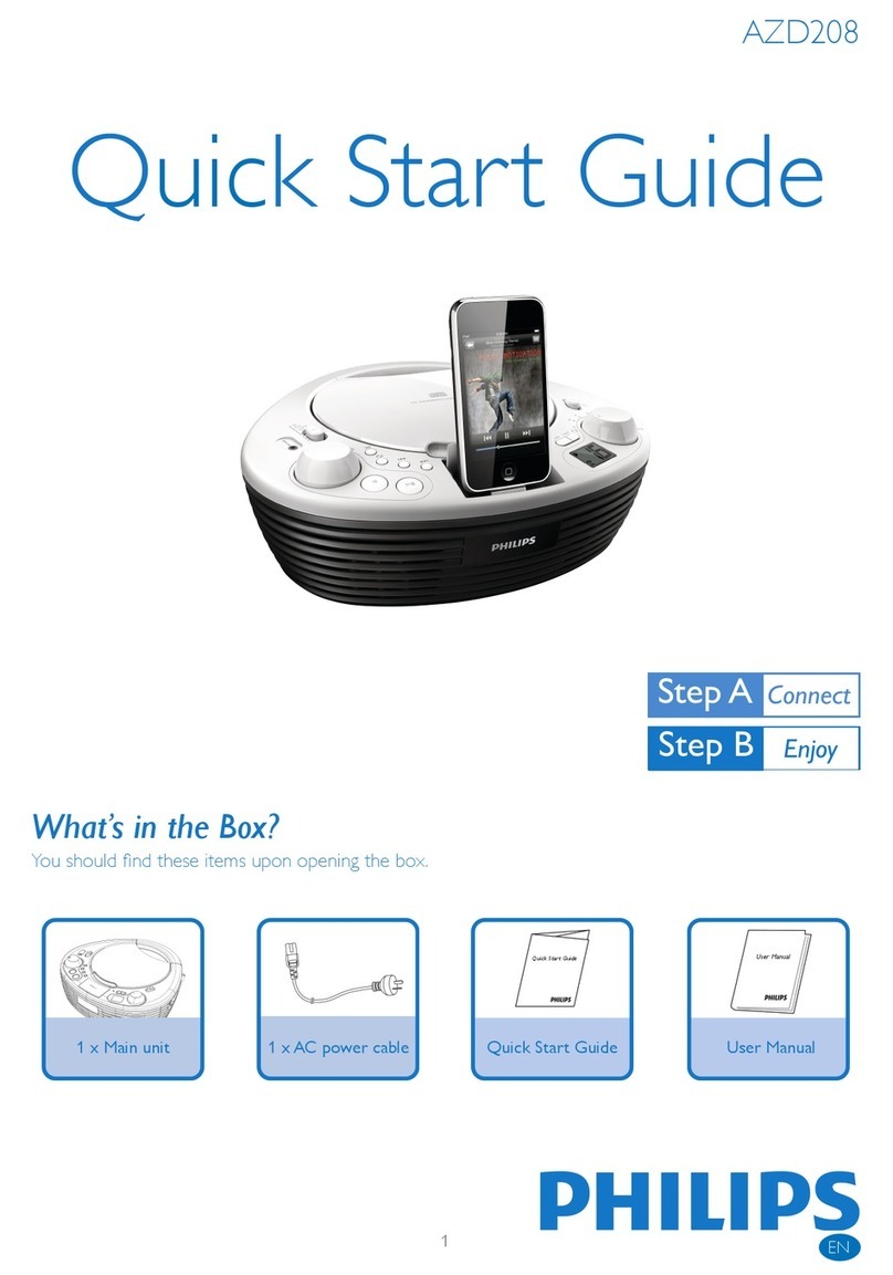 Philips AZD208/79 Manuel utilisateur Philips AZD208/79 Manuel utilisateur
