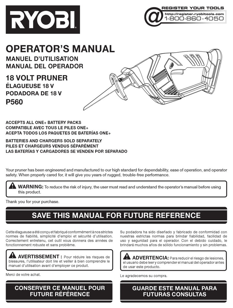 Ryobi P560 Manuel utilisateur