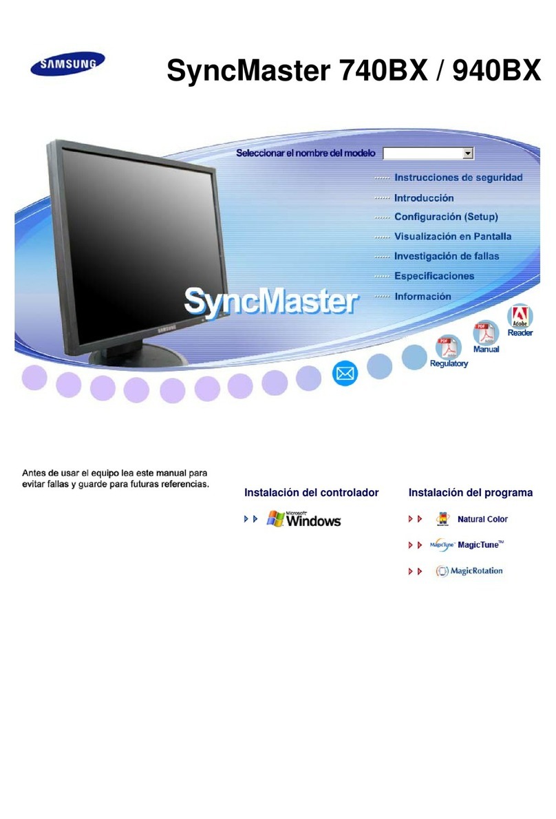 Samsung 740BX - SyncMaster - 17" LCD Monitor Manuel utilisateur
