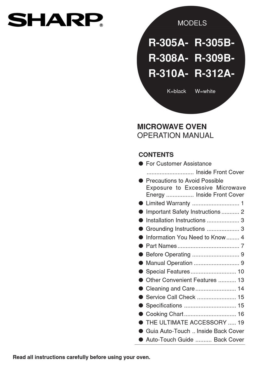 Sharp R-305B Manuel utilisateur