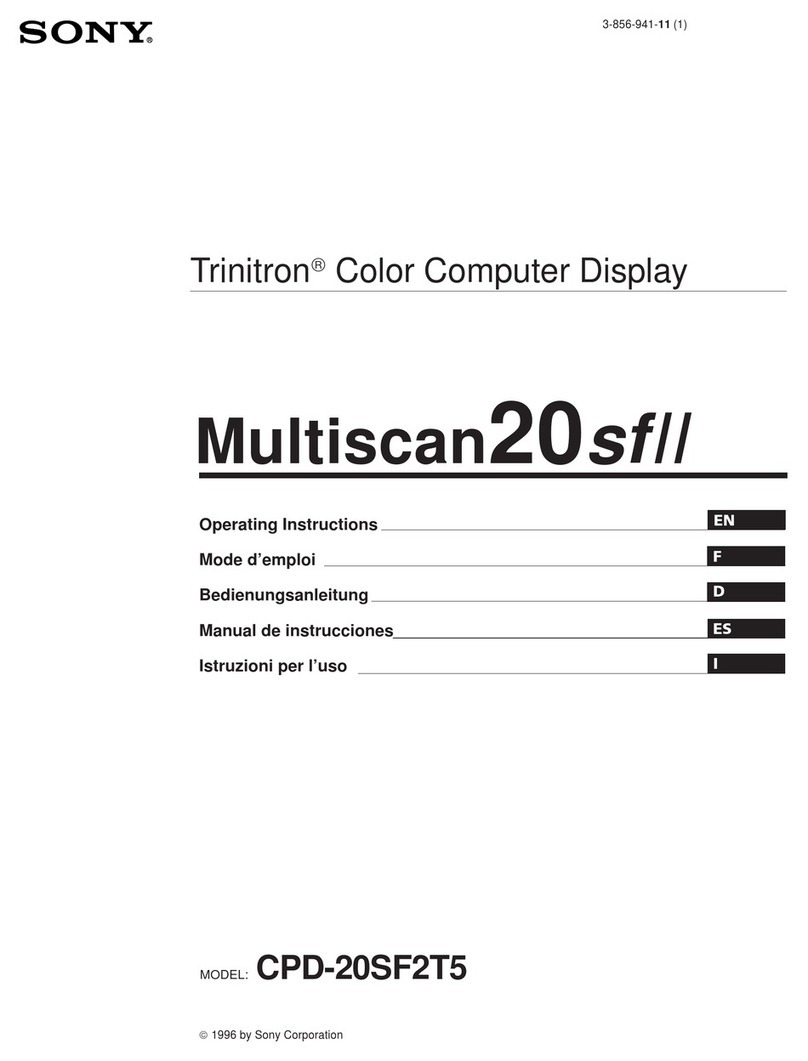 Sony CPD-20SF2T5 Manuel utilisateur