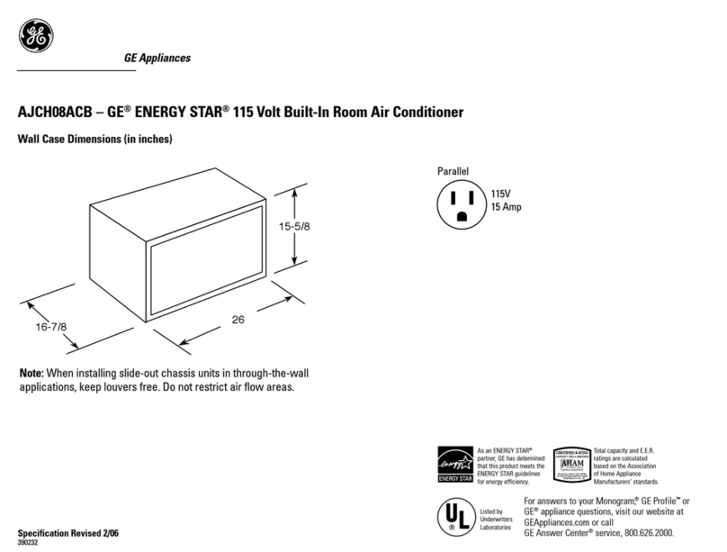 GE AJCH08ACB Manuel utilisateur