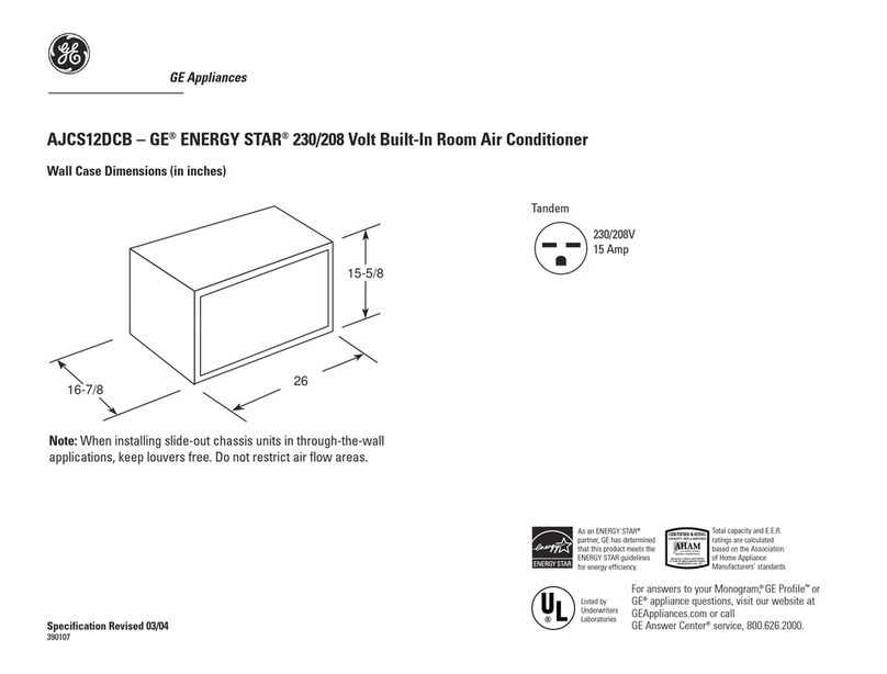 GE AJCS12DCB Manuel utilisateur