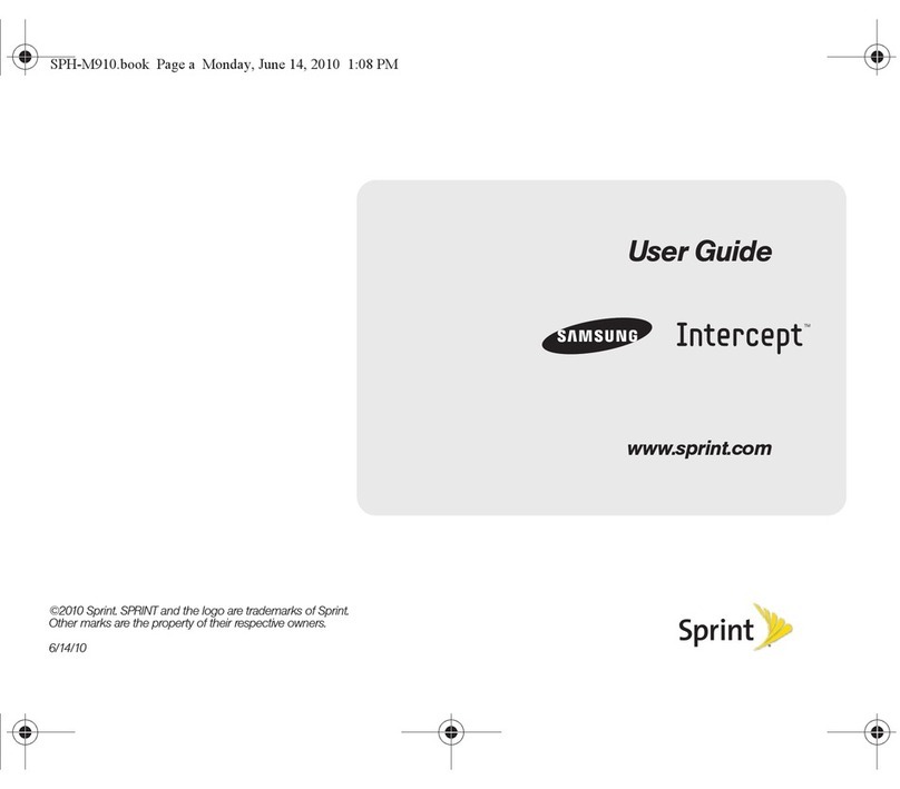 Samsung Intercept SPH-M910 Manuel utilisateur Samsung Intercept SPH-M910 Manuel utilisateur