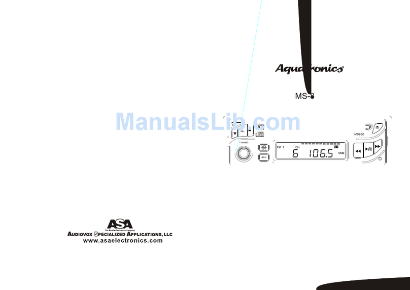 ASA Electronics AquaTronics MS-850 Manuel utilisateur