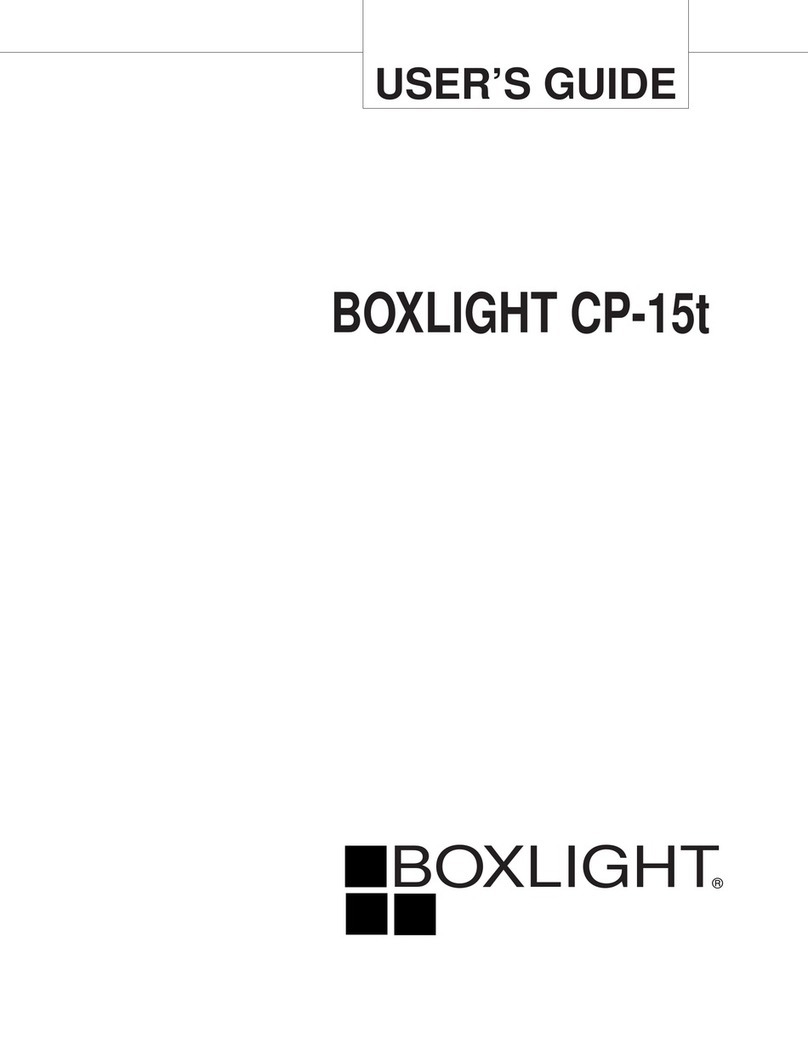 BOXLIGHT CP-15t Manuel utilisateur