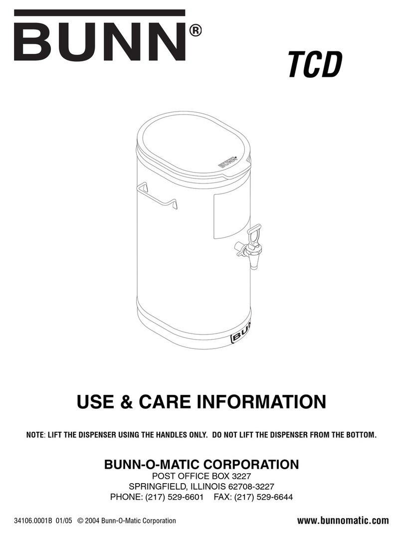 Bunn TCD Manuel du propriétaire