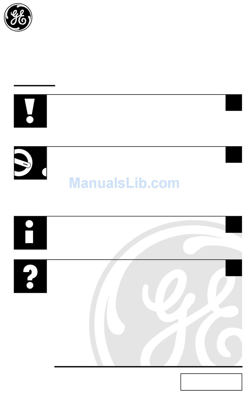 GE SpacemakerXL EMO3000 Manuel utilisateur