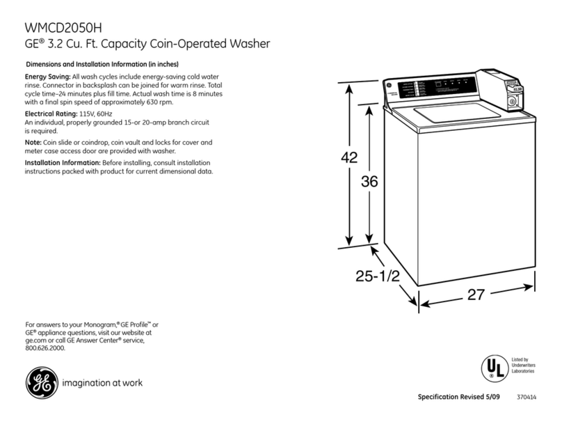 GE WMCD2050HWC Manuel