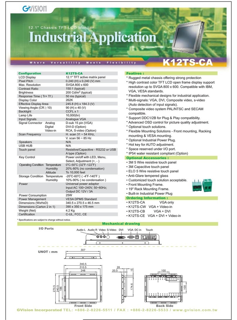 GVision K12TS-C Manuel utilisateur