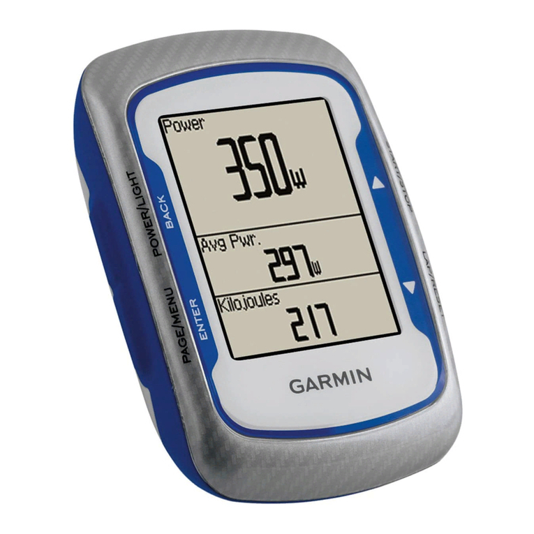 Garmin EDGE 500 Manuel d'instructions