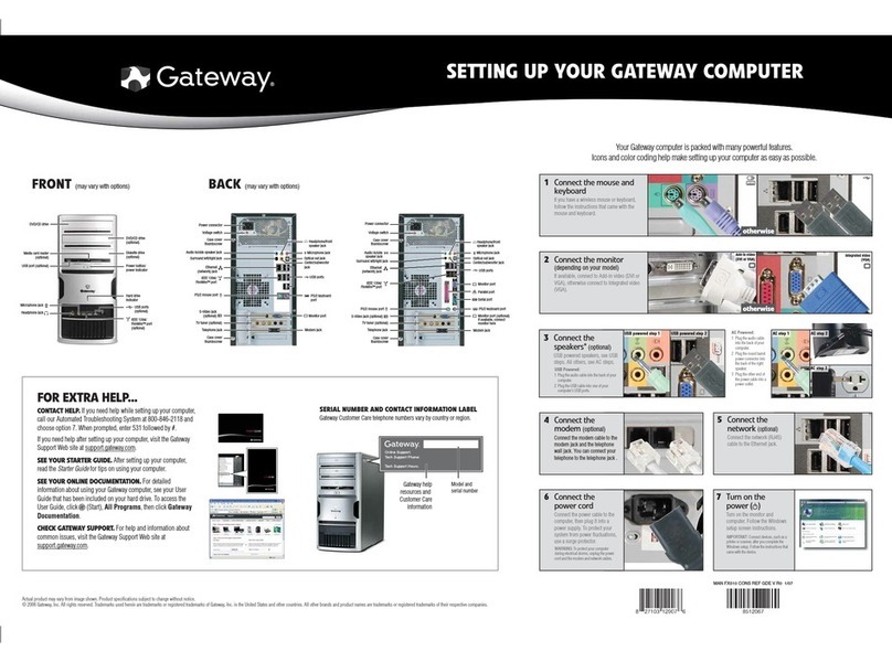 Gateway FX510 Manuel utilisateur
