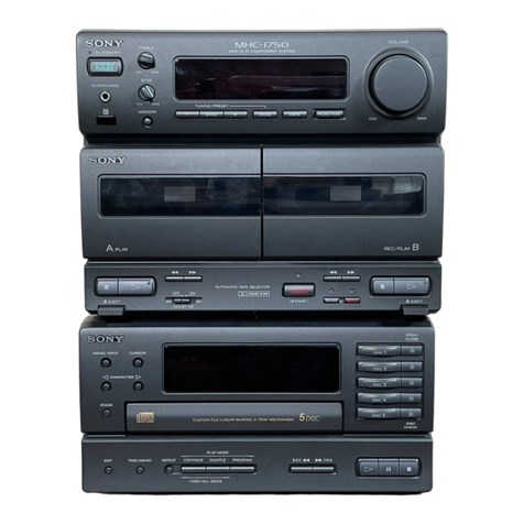 Sony MHC-1750 - Hifi Bookshelf System Manuel utilisateur