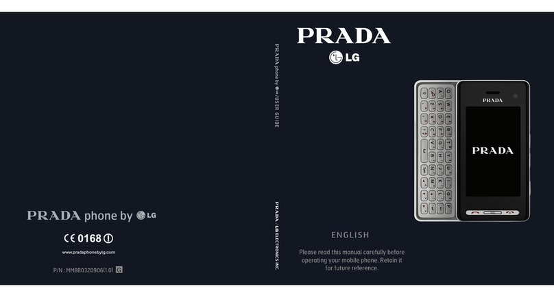 LG Prada KF900 Manuel utilisateur