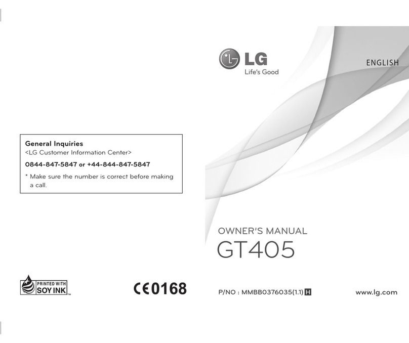 LG GT405 Manuel utilisateur