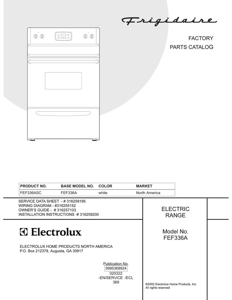 Frigidaire FEF336A Manuel utilisateur