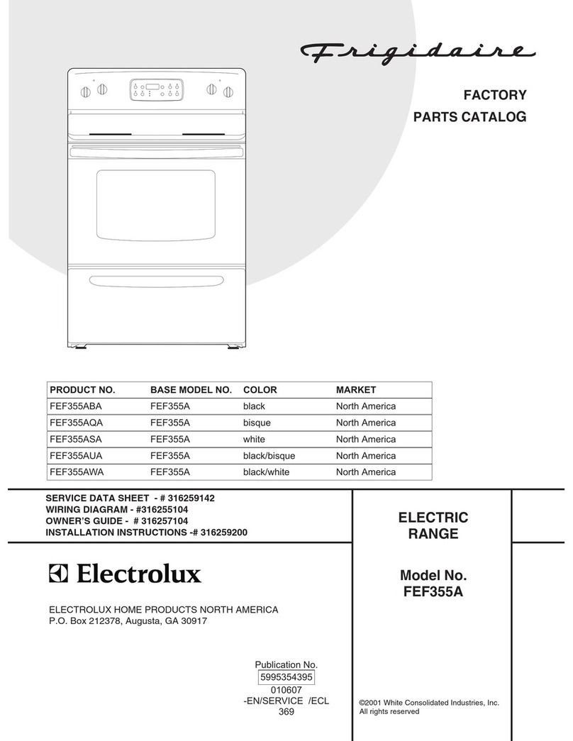 Frigidaire FEF355A Manuel utilisateur