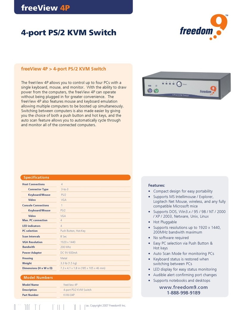 Freedom9 freeStor 4P Manuel utilisateur