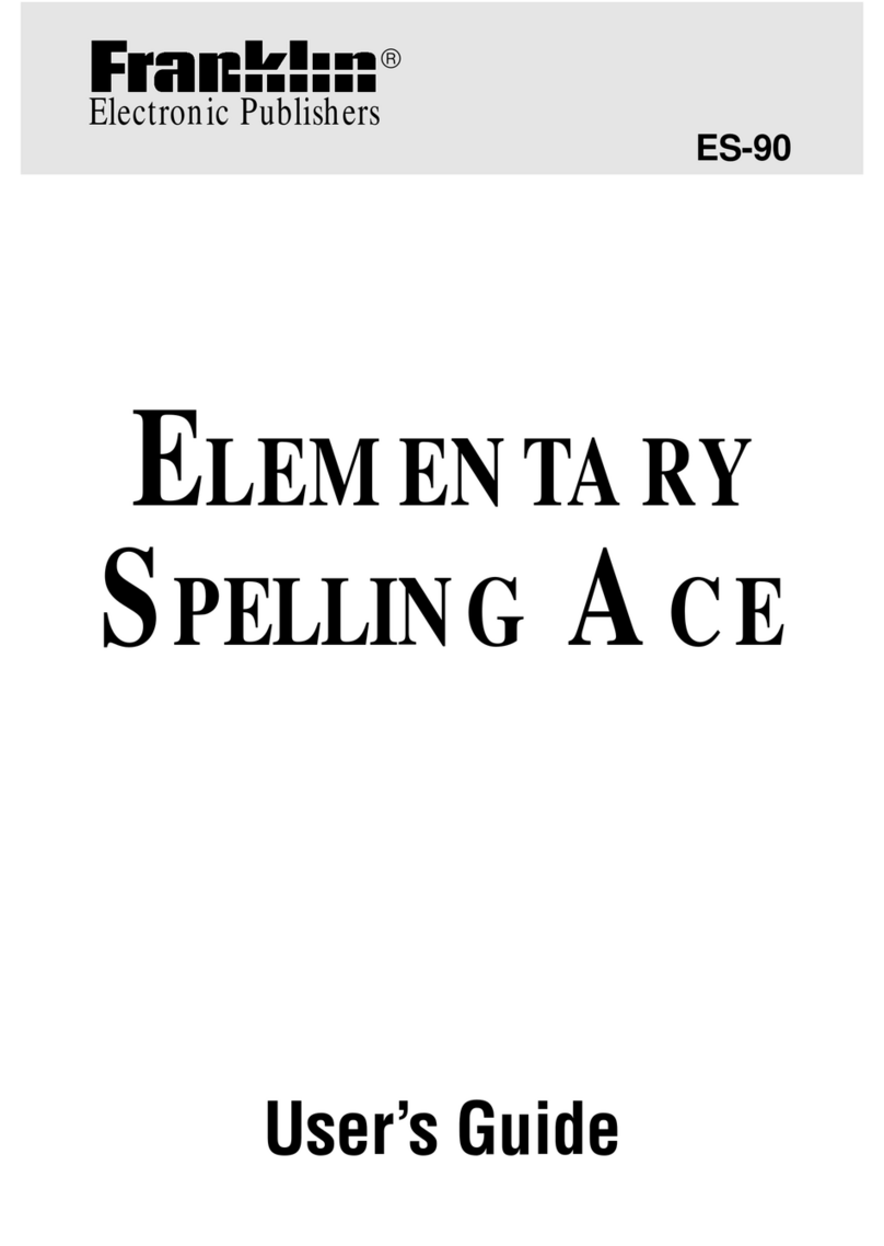 Franklin ES-90A Manuel utilisateur Franklin ES-90A Manuel utilisateur