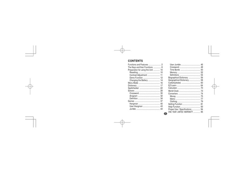 Franklin WP5600 Manuel utilisateur