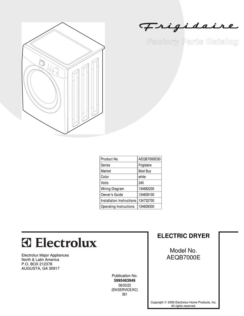 Frigidaire AEQB7000E Manuel utilisateur Frigidaire AEQB7000E Manuel utilisateur