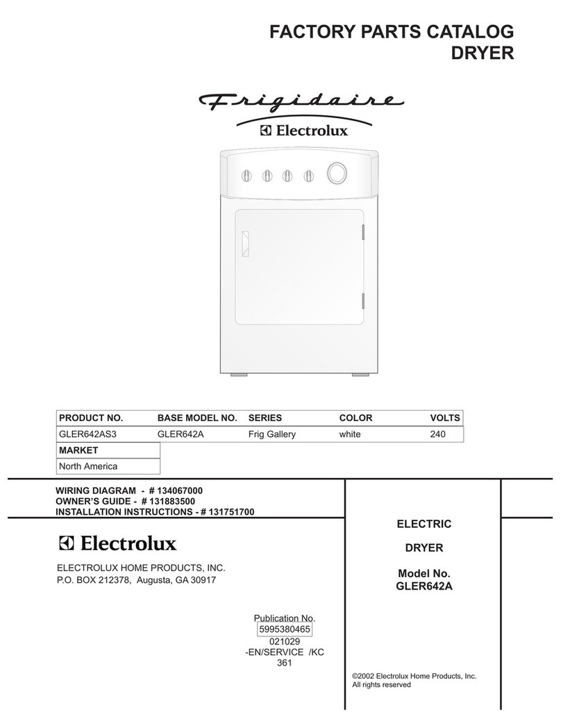 Frigidaire GLER642A Manuel utilisateur