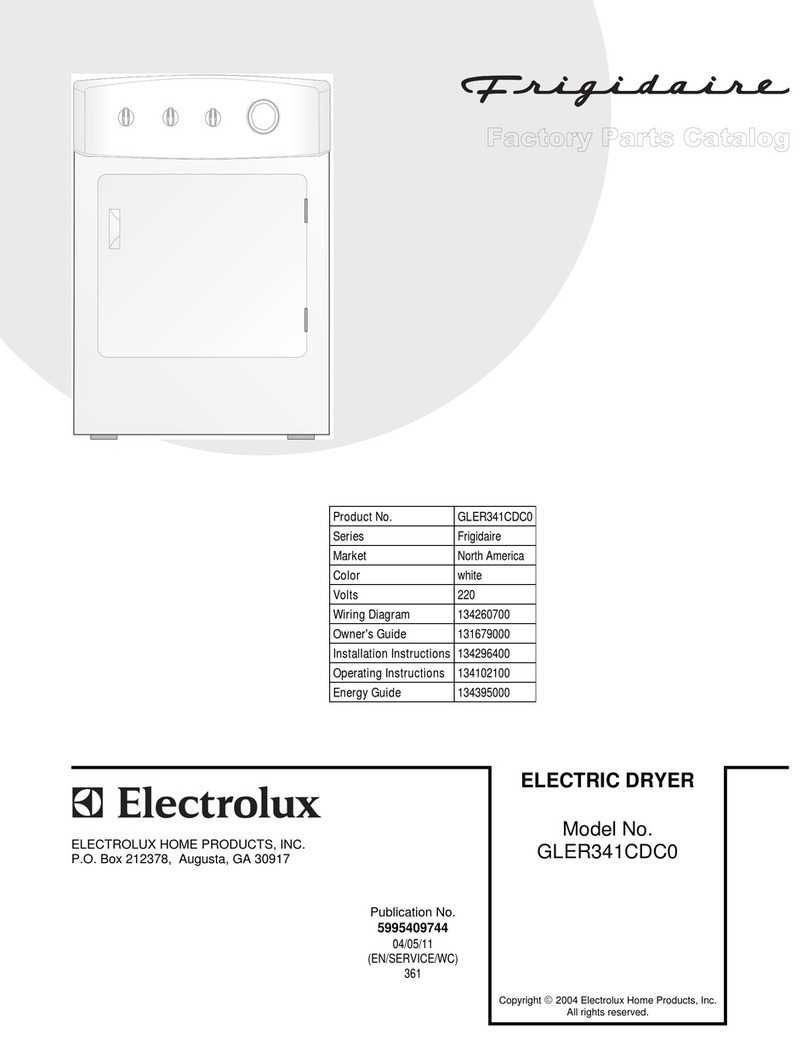Frigidaire GLER341CDC0 Manuel utilisateur