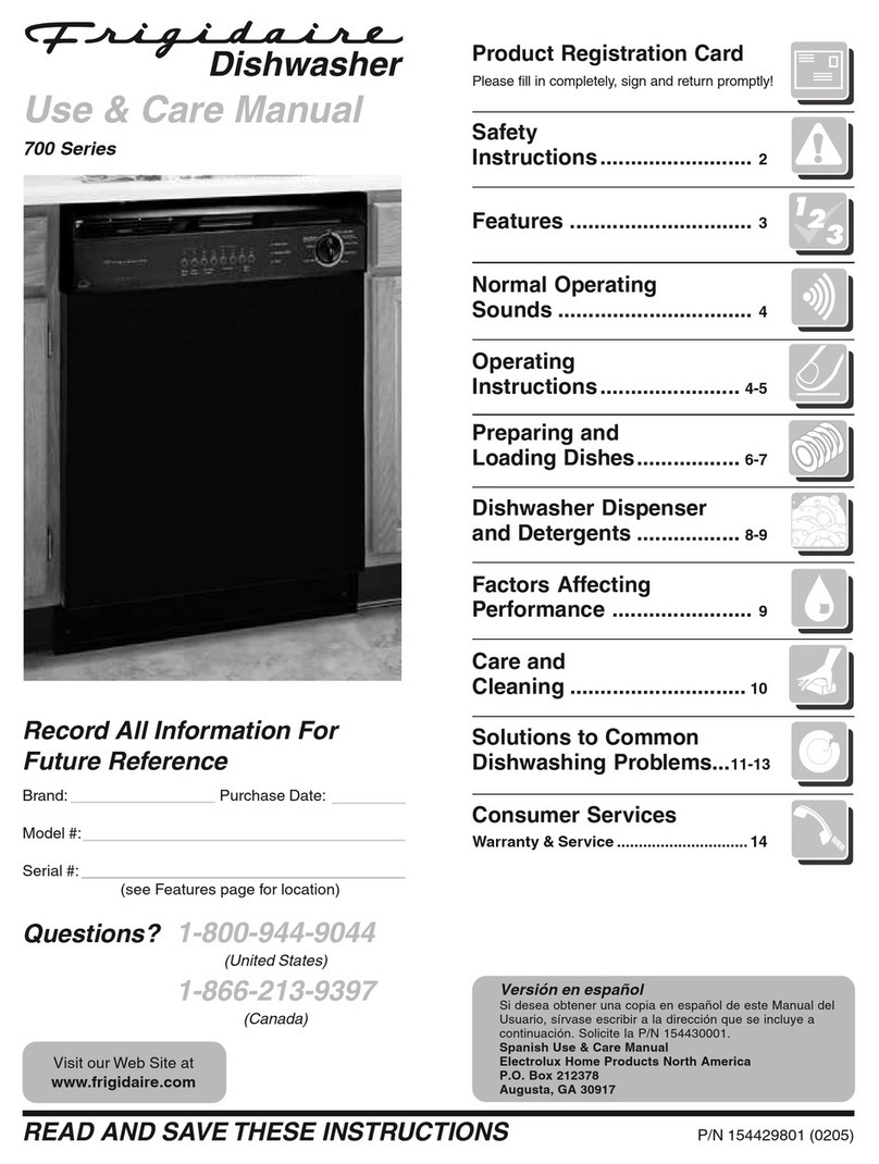 Frigidaire GLDB756AS1 Manuel utilisateur