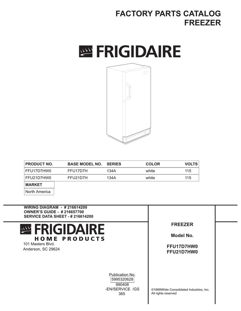 Frigidaire FFU17D7HW0 Manuel utilisateur Frigidaire FFU17D7HW0 Manuel utilisateur