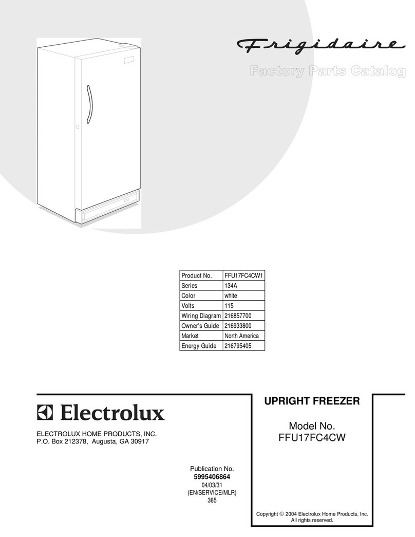 Frigidaire FFU17FC4CW Manuel utilisateur Frigidaire FFU17FC4CW Manuel utilisateur