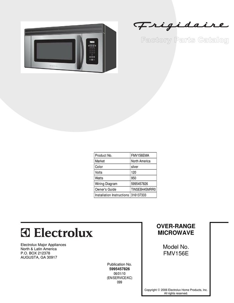 Frigidaire FMV156EM Manuel utilisateur