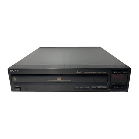 Sony CDP-C201 - Compact Disc Player Manuel utilisateur