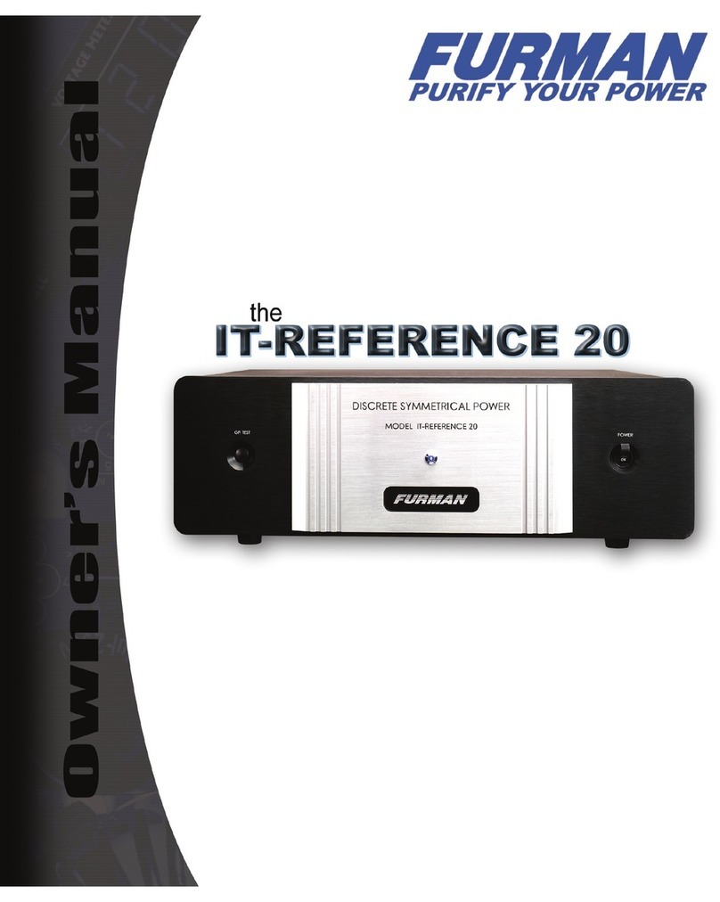 Furman ITReference20 Manuel utilisateur