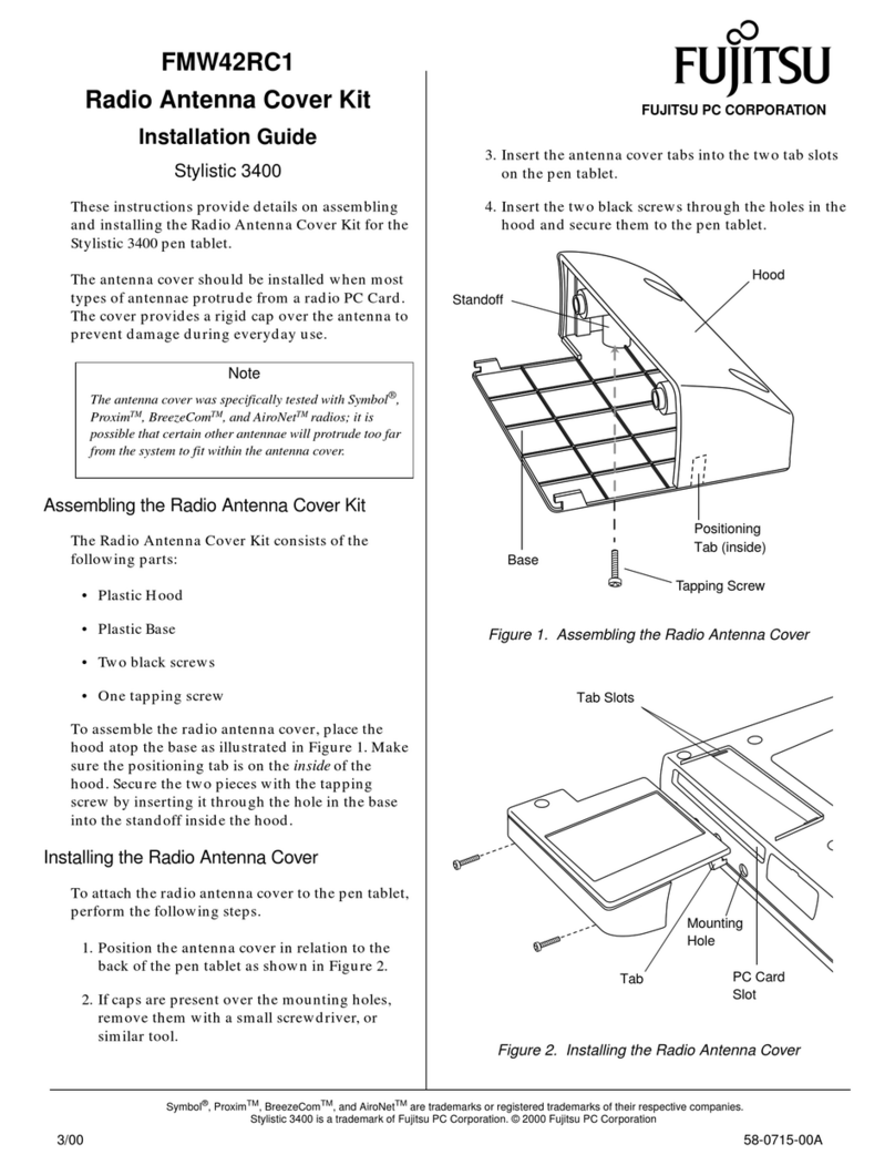 Fujitsu Stylistic 3400 Manuel utilisateur