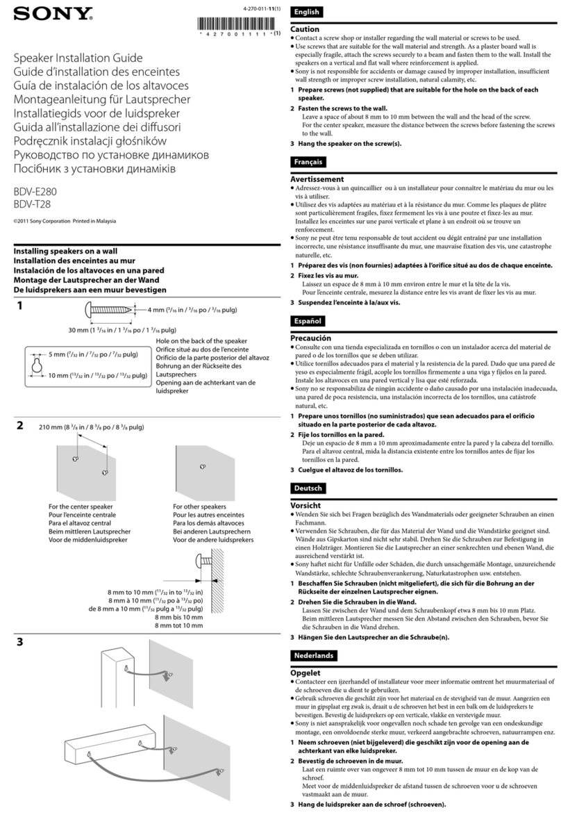 Sony BDV-E280 Manuel utilisateur