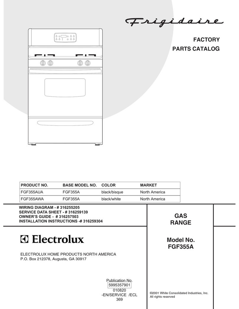 Frigidaire FGF355A Manuel utilisateur