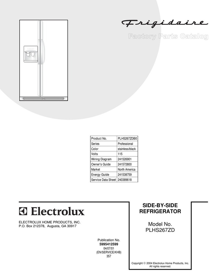 Frigidaire PLHS267ZD Manuel utilisateur