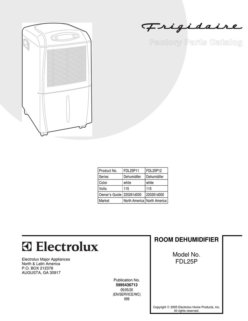 Frigidaire FDL25P Manuel utilisateur Frigidaire FDL25P Manuel utilisateur