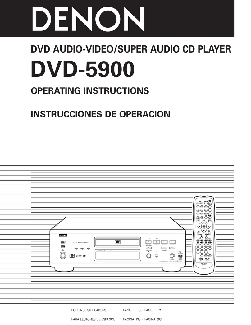 Denon DVD-5900 Manuel utilisateur