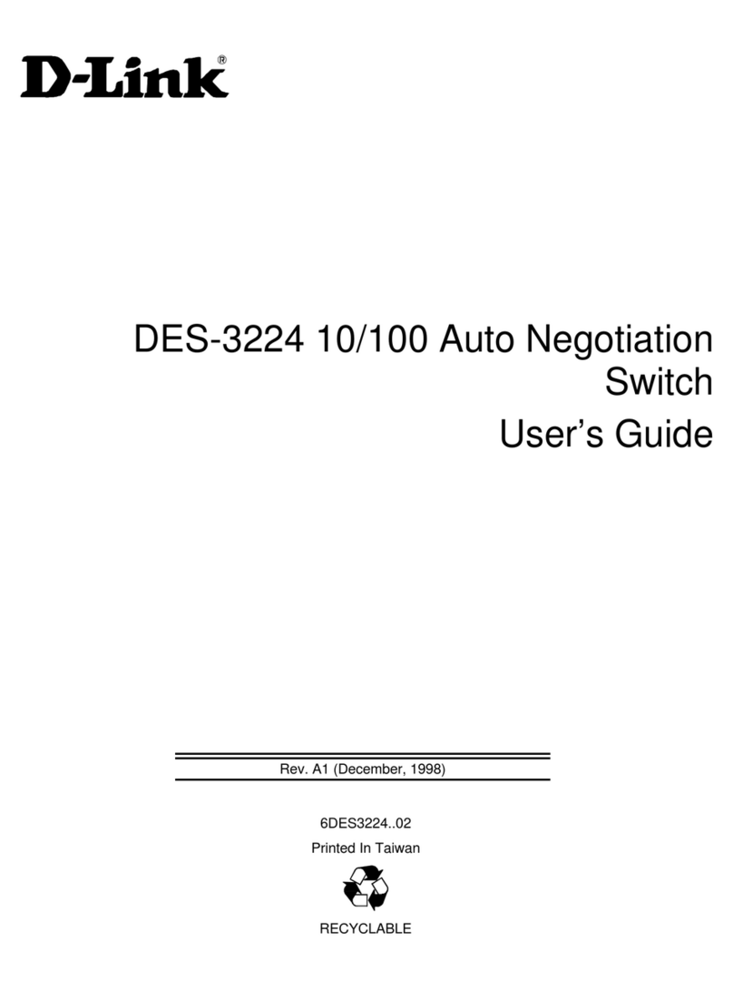 D-Link DES-3224 - Switch Manuel utilisateur