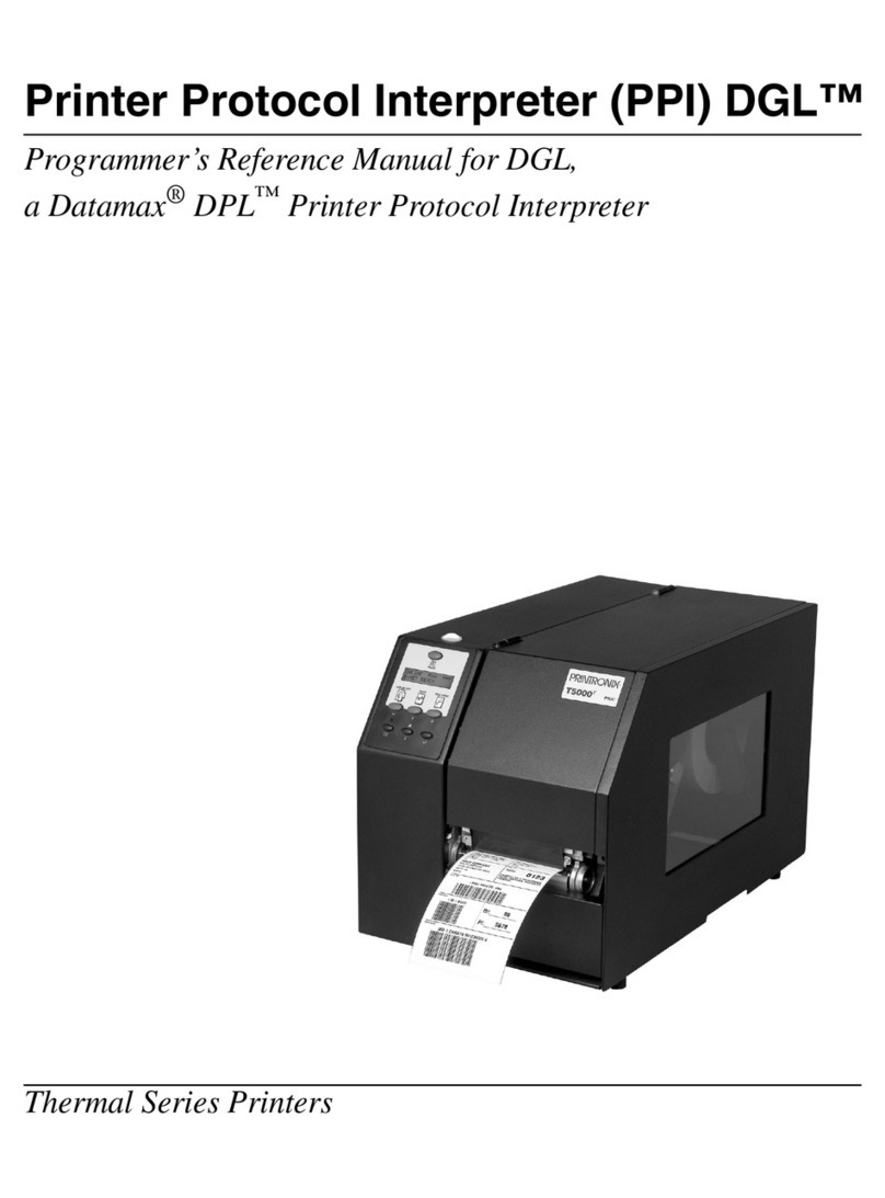 Datamax DGL Manuel utilisateur Datamax DGL Manuel utilisateur