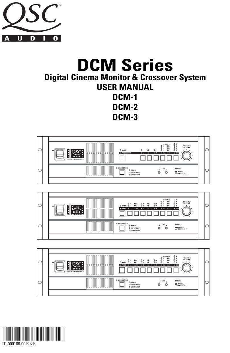 QSC DCM-1 Manuel utilisateur