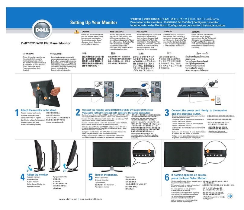 Dell E228WFP Manuel utilisateur