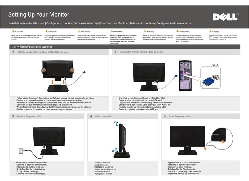 Dell E1609WFP Manuel utilisateur