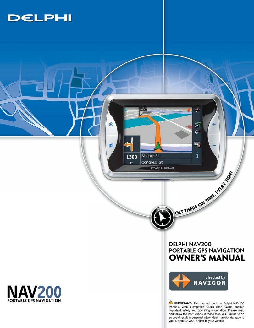 Delphi NAV200 - Portable GPS Navigation System Manuel utilisateur