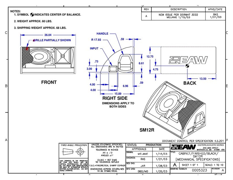 EAW SM12R 2D Mode d’emploi EAW SM12R 2D Mode d’emploi