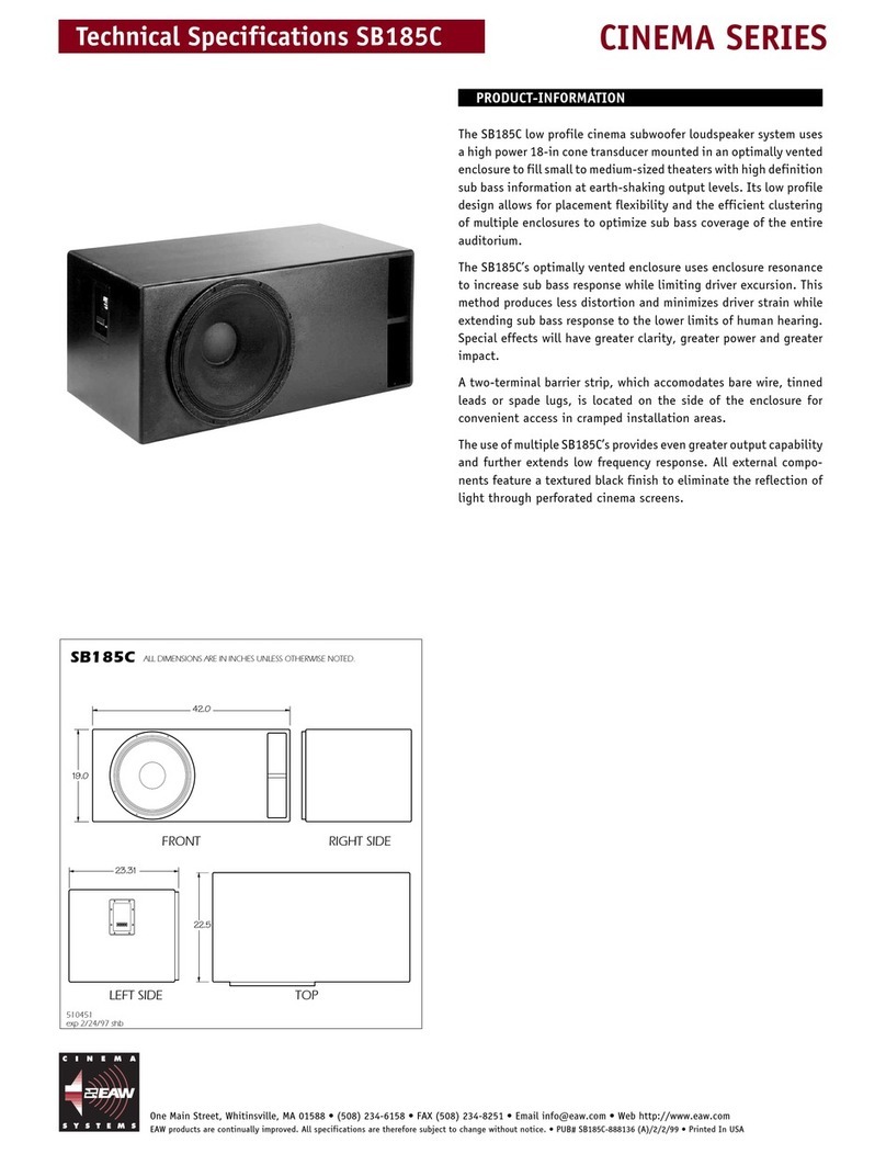 EAW SB185C Manuel utilisateur