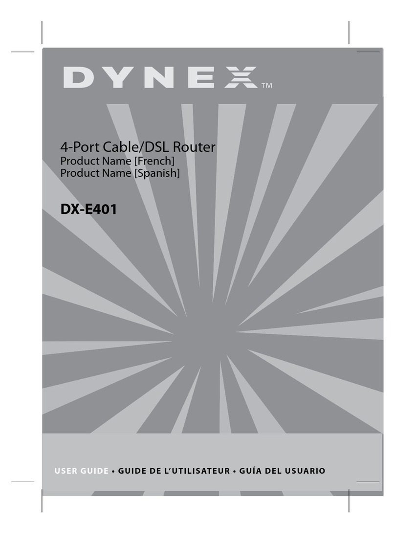 Dynex DX-E401 - EN Broadband Router Manuel utilisateur
