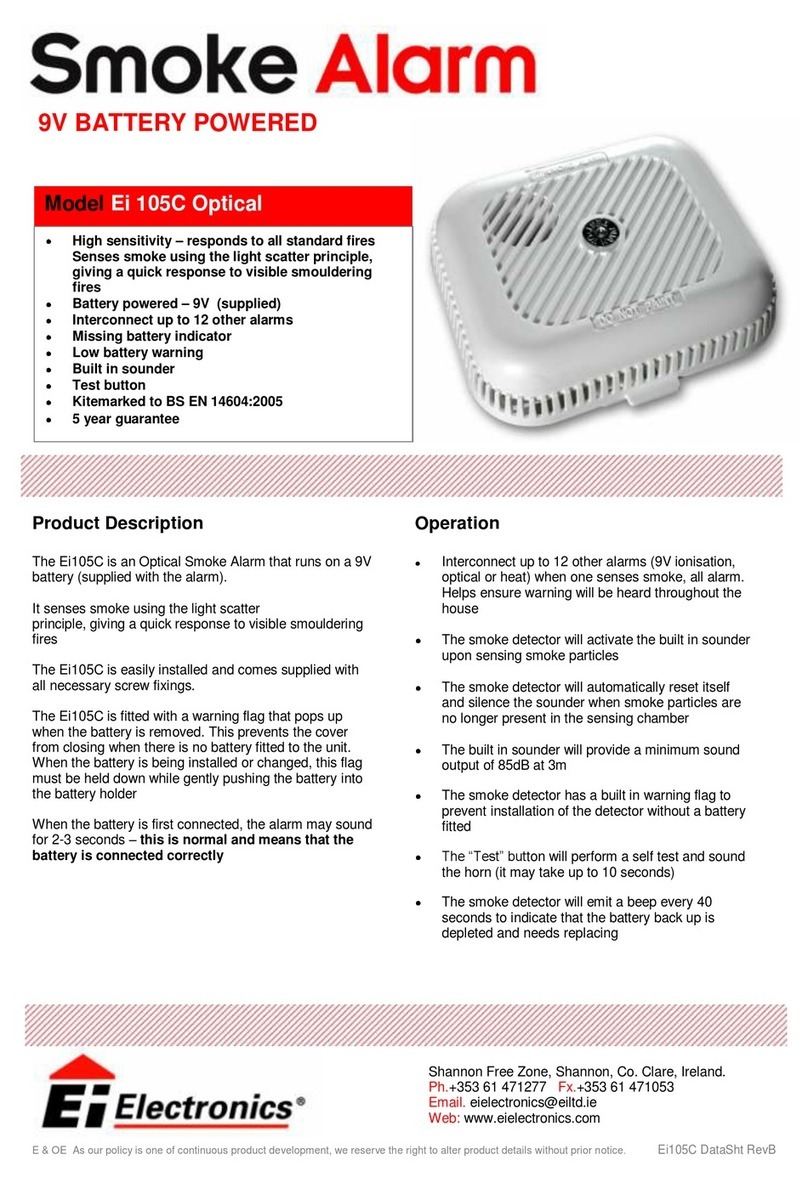 Ei Electronics Ei 105C Optical Manuel utilisateur